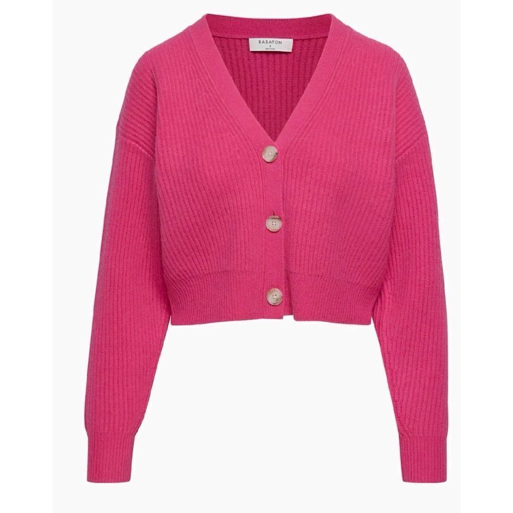 Aritzia Babaton Luxe Cashmere Canberra
Cardigan in Granita
Pink Size X Small